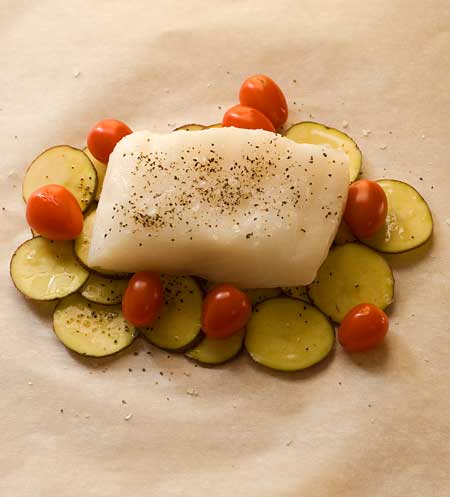 Gluten Free Sea Bass & Potatoes en Papillote Recipe How To