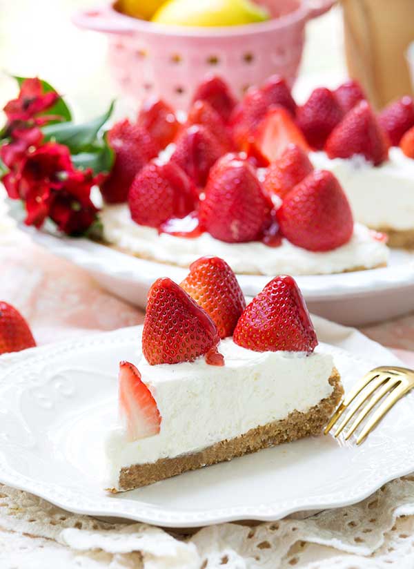 Gluten Free Strawberry Cheesecake Pie Recipe