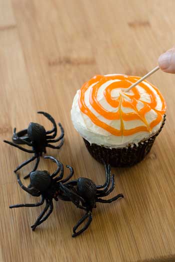 Simply Gluten Free Halloween Spider Cupcake