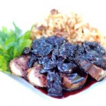 Gluten Free Duck Breast with Cherry Balsamic Sauce & Dried Cherry Rice Pilaf