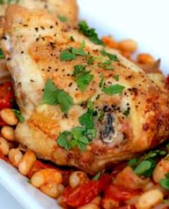Gluten Free Tuscan Chicken and White Beans