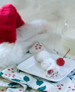 Gluten Free Cherry Pecan Snowballs Recipe