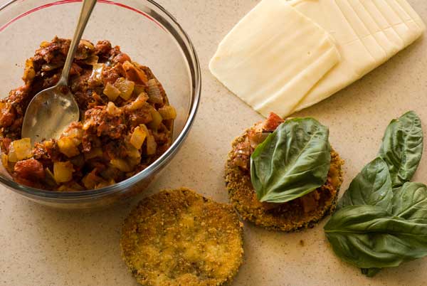 Gluten Free Eggplant Parmesan Stacks Recipe Image