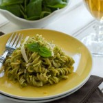 Easy gluten free pasta with pistachio pesto recipe