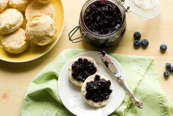 Gluten Free, Pectin Free, Sugar Free Blueberry Jam Recipe
