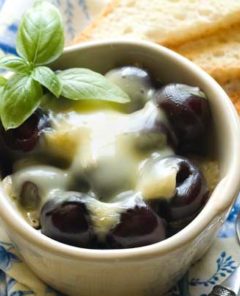 Gluten Free Baked Cherry and Brie Appetizers
