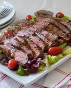 gluten free grilled steak and salad recipe
