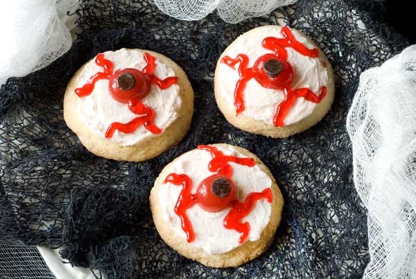 Gluten Free Vampire Eyeball Cookies