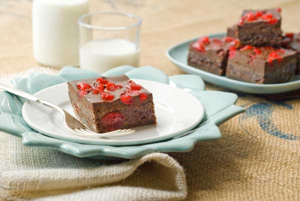 Gluten Free Recipes   Chocolate Covered Cherry Brownies