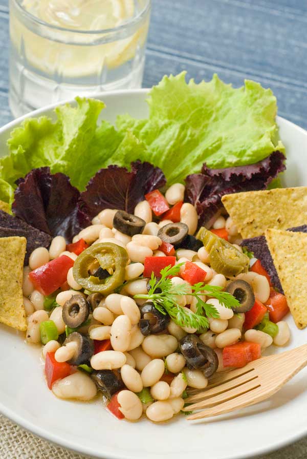 Gluten Free White Bean Chili Salad Recipe