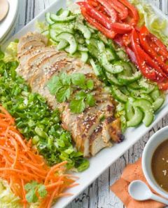Gluten Free Asian Cobb Style Salad