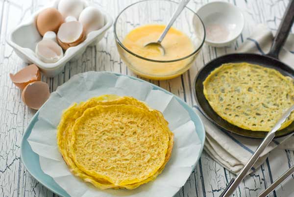 Gluten Free Egg Crepes