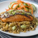 Gluten Free Asian Salmon with Edamame Rice