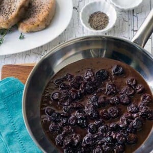 Gluten Free Cherry Balsamic Pork Chops