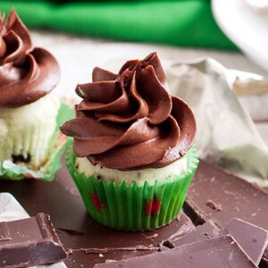 Gluten Free Mint Chip Cupcakes
