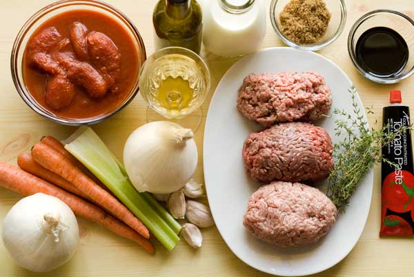 gluten free bolognese sauce ingredients