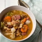 Gluten Free Corned Beef and Cabbage Bean Soup