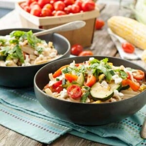 Gluten Free Grilled Summer Vegetable Pasta