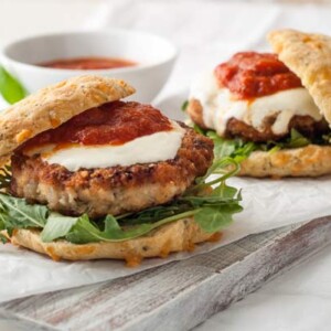 Gluten Free Chciken Parmesan Burgers