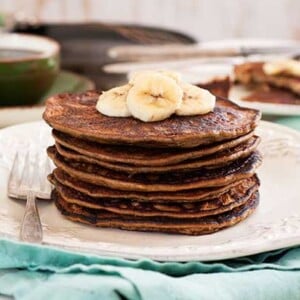 Gluten free Sunbutter & Banana Pancakes