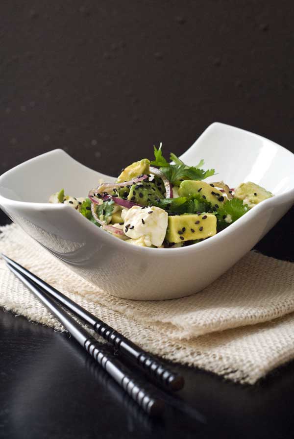 Gluten free Avocado and Tofu Salad Recipe