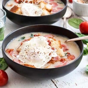 Gluten Free Bacon Egg Soup Recipe