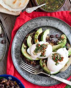 Gluten Free Arepas with Poached Eggs