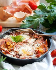 Gluten Free Italian Baked Eggs Recipe