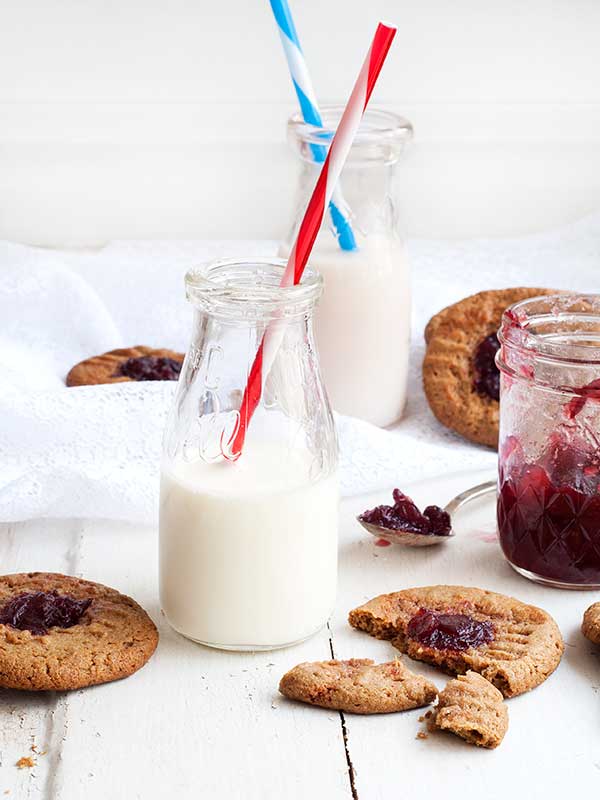 Gluten Free Sunbutter and Jelly Cookies Recipe