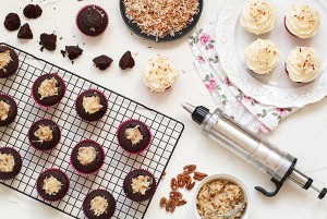 Gluten Free Chocolate Coconut Pecan Cupcakes Recipe