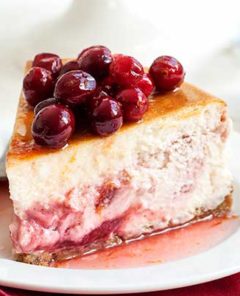 Gluten Free Cranberry Cheesecake