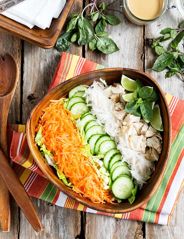 Gluten Free Thai Salad Ingredients