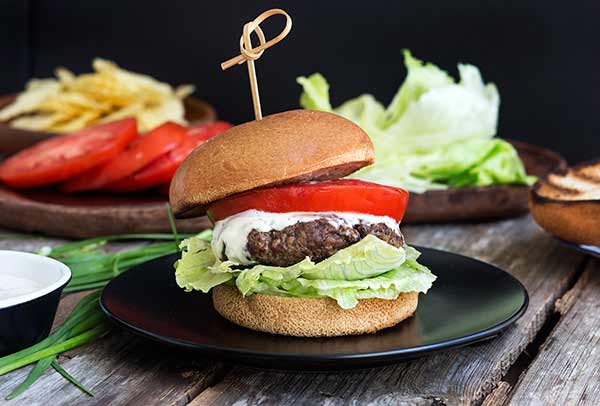 Gluten Free & More Ranch Burger Recipe image