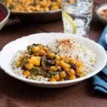 Quick and Easy Gluten Free Chickpea Curry with Coconut Rice