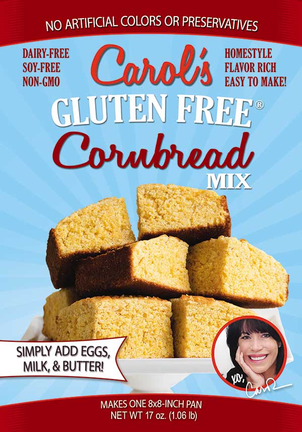 Carol's Guten Free Cornbread Mix Easy and Delicious