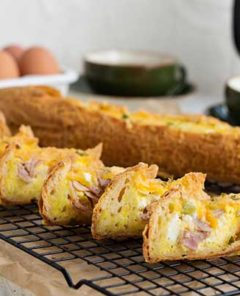 A quick and easy gluten free egg stuffed baguette recipe