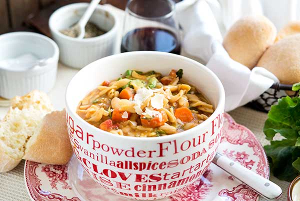 Gluten Free Pasta e Fagioli with Escarole