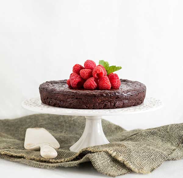 A healthier cake   gluten free chocolate raspberry cake