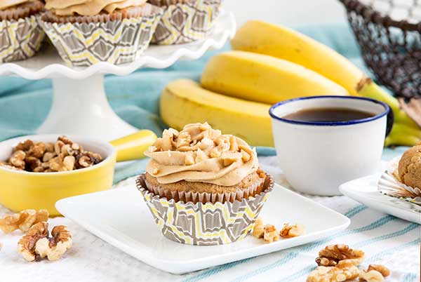 Gluten Free Banana Cupcakes with Brown Sugar Frosting Recipe