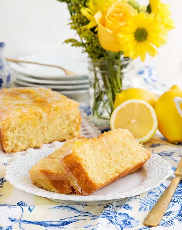 A gluten free lemon pound cake recipe