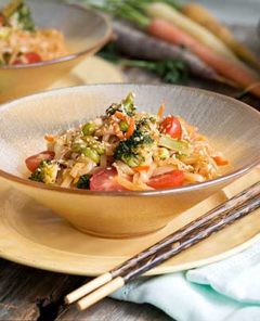 Gluten Free Thai Noodles with Vegetables recipe