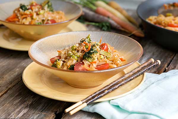 Gluten Free Thai Noodles with Vegetables recipe