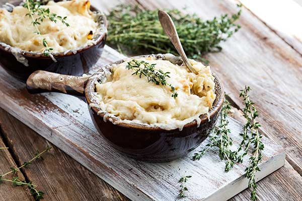 Gluten free French Onion Soup Mac and Cheese Recipe