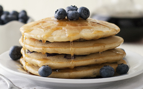 gluten free blueberry pancakes image