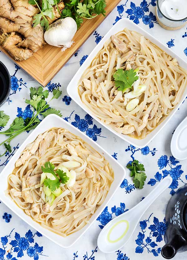 Gluten free Chinese Chicken Noodle Soup Recipe