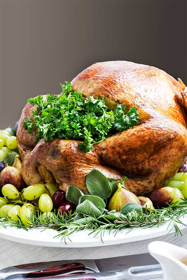 Gluten Free Herb Brined Roasted Turkey 