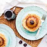 Pretty and delicious gluten free pineapple upside down pancakes