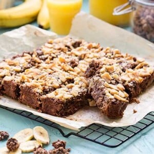Gluten Free Nut Free Chocolate Banana Breakfast Bars