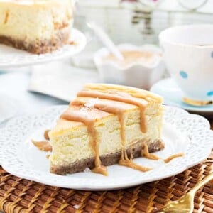 Gluten Free Salted Caramel Cheesecake