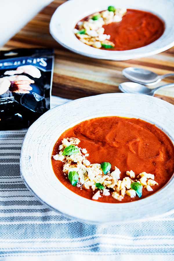 ParmCrisps and Tomato Soup
